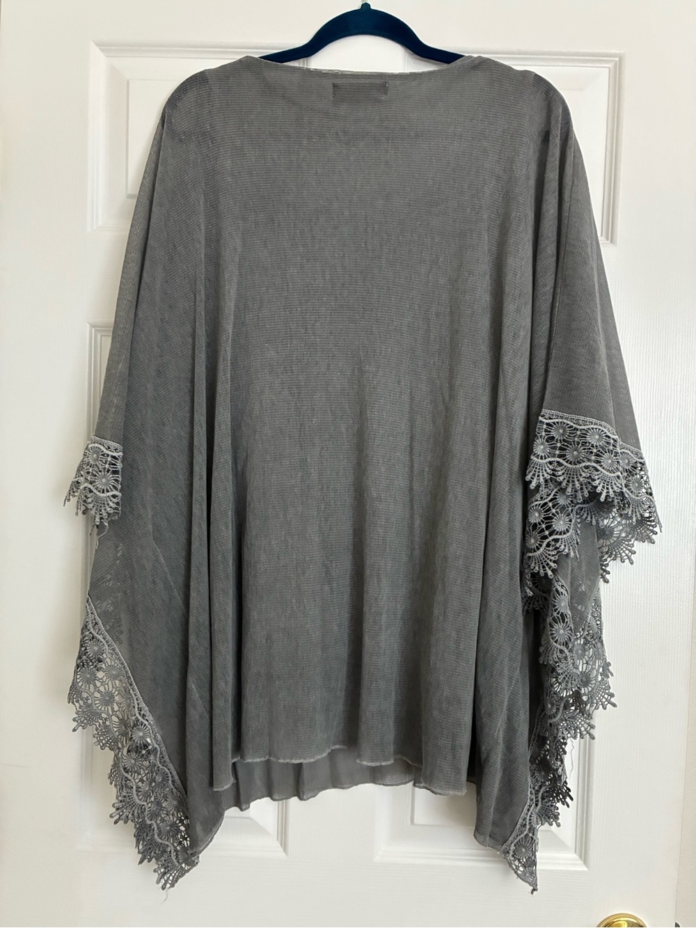 Simply Couture Gray Crochet-Trim Tunic - Picture 4 of 4
